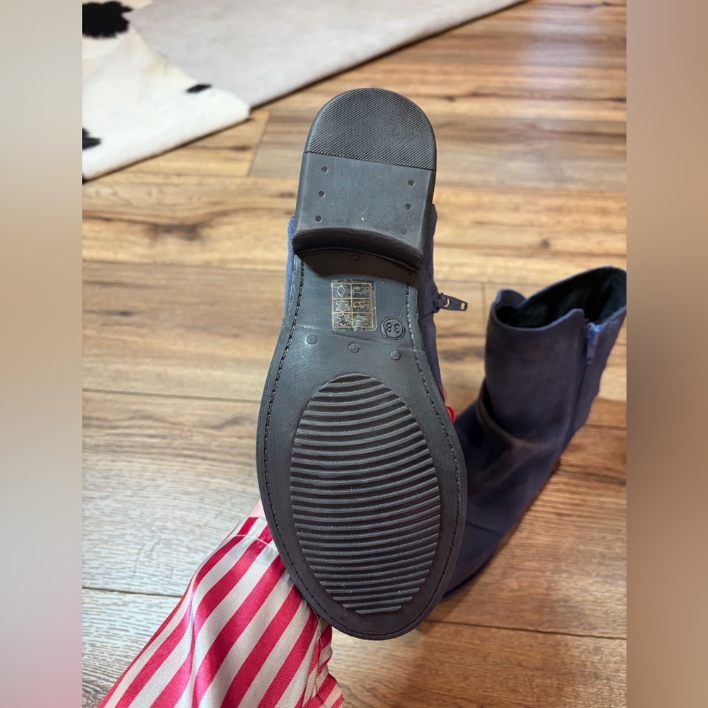 Miz Mooz Suede Ruched Ankle Boots - Dotti - Picture 12 of 12